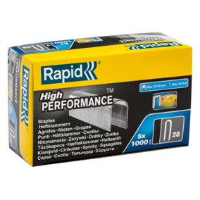 Rapid 11893510 28/10 10mm DP x 5m Galvanised Staples (Box 1000 x 5) RPD2810G