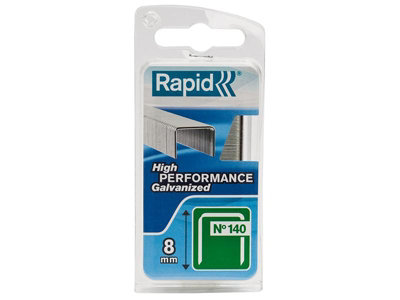 Rapid 140/8Nb 8Mm Galvanised Staples Narrow Box 970