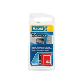 Rapid 40109506 53/14B 14mm Galvanised Staples (Pack 1080) RPD40109506