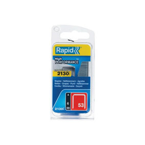 Rapid 5000741 53/6B 6mm Galvanised Staples (Pack 2000) RPD5000741