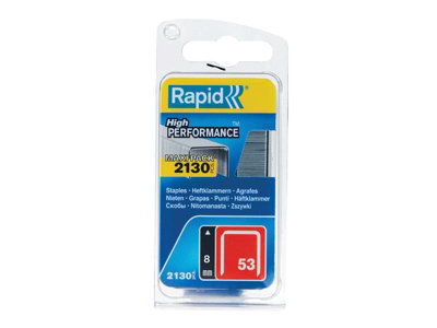 Rapid 5000742 53/8B 8mm Galvanised Staples (Pack 2000) RPD5000742