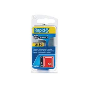 Rapid 5000742 53/8B 8mm Galvanised Staples (Pack 2000) RPD5000742