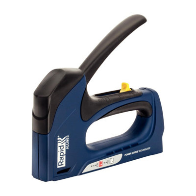 Rapid Heavy Duty Dual Manual  Staple Gun ALU953 for No. 53 Staples & No. 8 Brads Powercurve Technology & Easy-to-Squeeze Trigger