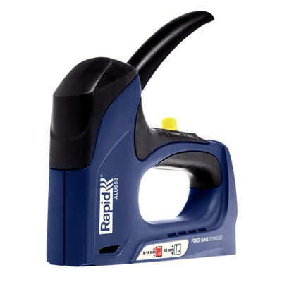 Rapid Heavy Duty Dual Manual  Staple Gun ALU953 for No. 53 Staples & No. 8 Brads Powercurve Technology & Easy-to-Squeeze Trigger
