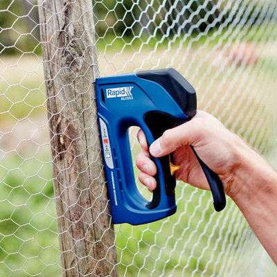 Rapid Heavy Duty Dual Manual  Staple Gun ALU953 for No. 53 Staples & No. 8 Brads Powercurve Technology & Easy-to-Squeeze Trigger