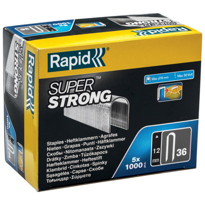 Rapid No.970 High Performance Staples - 6mm Leg Length, 1344 Pieces | For Black & Decker Tools