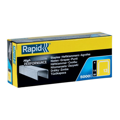 Rapid High-Performance Staples Textiles Upholstery Finewire No. 13/14mm Staple Gun Staples Galvanised Steel 5000 Pieces 11835600