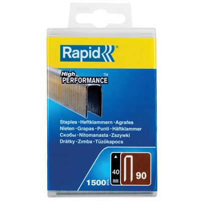 Rapid High-Performance Staples Wood Outdoor Use Narrow Crown No. 90 Leg ...