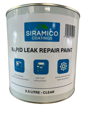 Rapid Leak Repair Paint Clear - 2.5 Litre - Instant Waterproof Leak Sealer