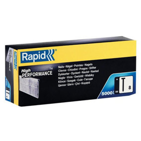 Rapid - No.8 Brad Nails 18Ga 25mm (Box 5000)