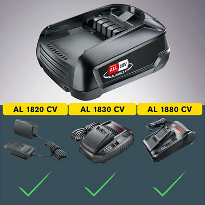 RAPID Power Tools 18V 4.0 Ah Power for All Alliance Bosch Battery Pack Long-Lasting W-C Battery