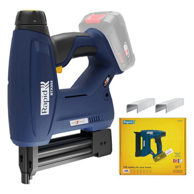 Rapid Power Tools BTX553 18V P4A Battery-Powered Staple Gun Cordless Upholstery & Craft Stapler