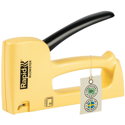 Rapid R53 Upholstery Staple Gun in Blomster Yellow For No.53 Staples 4-10mm Spirit of Sweden