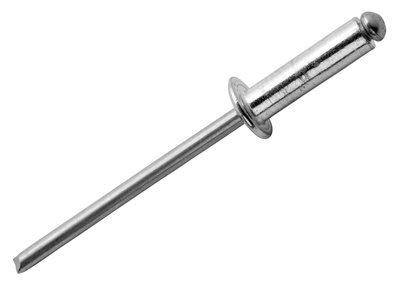 Rapid Rivets For DIY Material Fastening Mudguards Metal Plastic Coverings 4.8x14mm 50 Pieces & Drill Box
