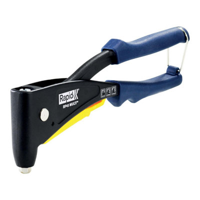 Rapid RP40 Multi Hand Riveter Soft Grip With 150 Rivets, 3 Drills & Case