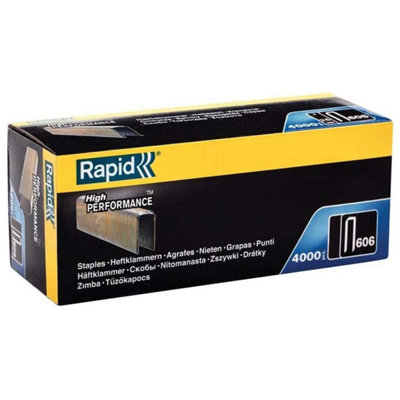 Rapid Staples 606/30mm Galvanised For Heavy Duty Fixing Flooring Wood Panelling Wall boards Frames Partitioning 4000 Pieces