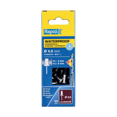 Rapid Waterproof Rivets 4 x 12mm For Securing Waterspouts Gutters ...