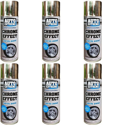 Rapide Auto Extreme Professional Chrome Effect Paint 400ml 9955 (Pack of 6)