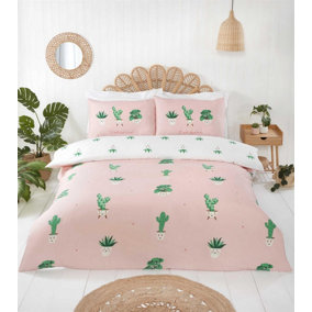 Rapport Home I Will Survive Multi Duvet Cover Set Cactus Themed Double Bedding Set
