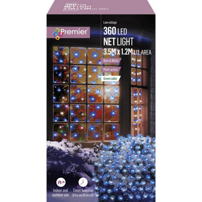 Blue net deals lights outdoor