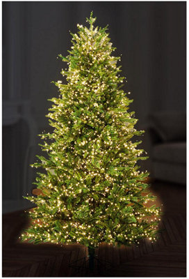 Raraion 750 LED Warm White Christmas Tree Lights with Timer 18.7m