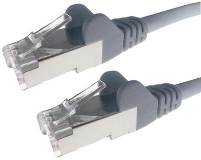 RARAION - Cat6A LSOH RJ45 Male to Male Ethernet Patch Lead, 0.5m Grey
