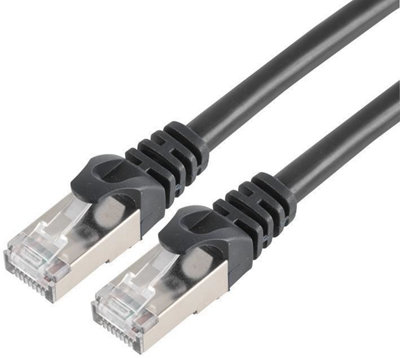 RARAION - Cat7 RJ45 Male to Male Ethernet Patch Lead, 1m Black