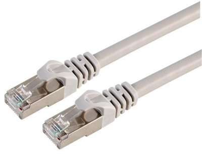 RARAION - Cat7 RJ45 Male to Male Ethernet Patch Lead, 2m Grey