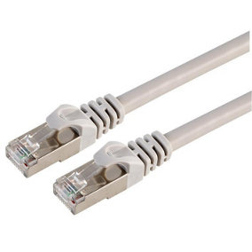 RARAION - Cat7 RJ45 Male to Male Ethernet Patch Lead, 2m Grey
