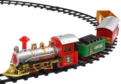 Raraion - Deluxe Battery Operated Christmas Train Set | DIY at B&Q