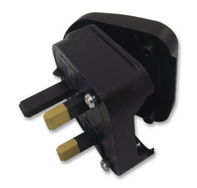 RARAION - Euro 2-Pin to UK 3-Pin Adaptor Black