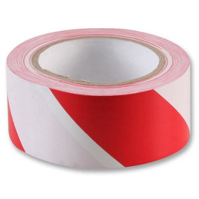 RARAION - Vinyl Hazard / Floor Marking Tape 50mm x 33m, Red / White
