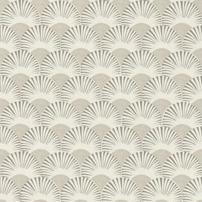 Rasch Amazing Fan Motif Beige Wallpaper