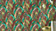 Rasch Amazing Tropical Grasses Teal Red and Green Wallpaper