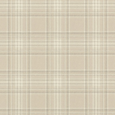 Rasch Barbara Becker Highland Plaid Cream Wallpaper