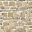 Rasch Brick Stone Effect Natural Wallpaper 265606