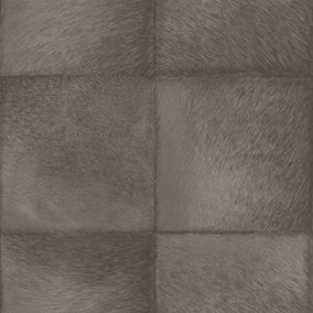 Rasch Brown Reindeer Fur Effect Wallpaper 419139