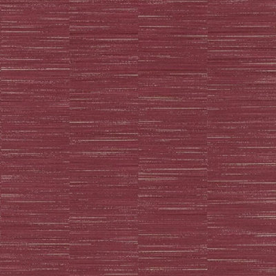 Rasch Burgundy Textured Wallpaper Metallic Silver Lines Effect Paste The Wall