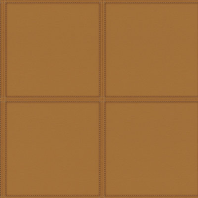 Rasch Club Leather panels Cognac Wallpaper