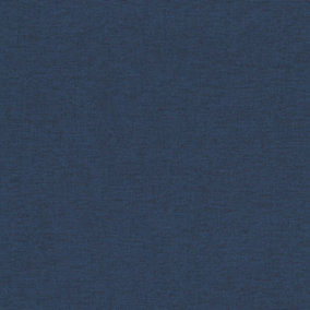 Rasch Denzo Linen effect Navy Wallpaper