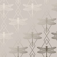 Rasch Elegant Homes Dragonfly Blush Wallpaper