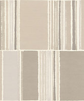 Rasch Florentine Contemporary Colour Blocks Beige and Cream Wallpaper