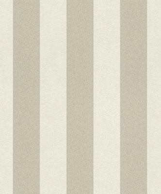 Rasch Glam Shimmering Stripe Cream Beige Wallpaper
