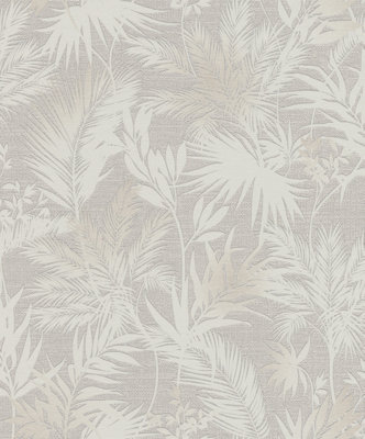 Rasch Kalahari Shimmering Oasis Silver Grey Wallpaper