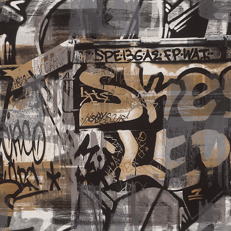 Rasch Kids & Teens Urban graffiti Wallpaper | DIY at B&Q