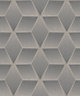 Rasch Luxor 3D Geo Grey Wallpaper