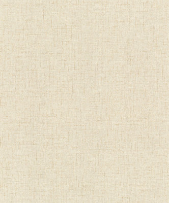 Rasch Non-Woven Plain Textured Wallpaper Cream 435634