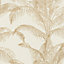 Rasch Pandore Palm Leaves White and Gold Wallpaper
