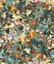 Rasch Passepartout Floral Teal Wallpaper 605655