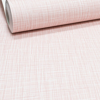 Rasch Pink White Maze Bedroom Girls Blush Lines Feature Wall Wallpaper ...